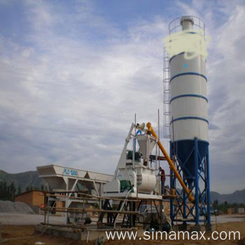 Export to Lesotho HZS90 Stationary Concrete Batching Plant